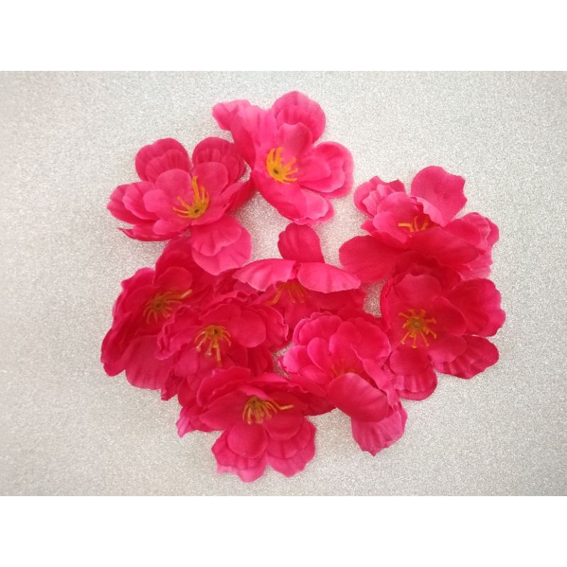 Bunga meihua sakura hiasan dekorasi imlek cny 12 pcs