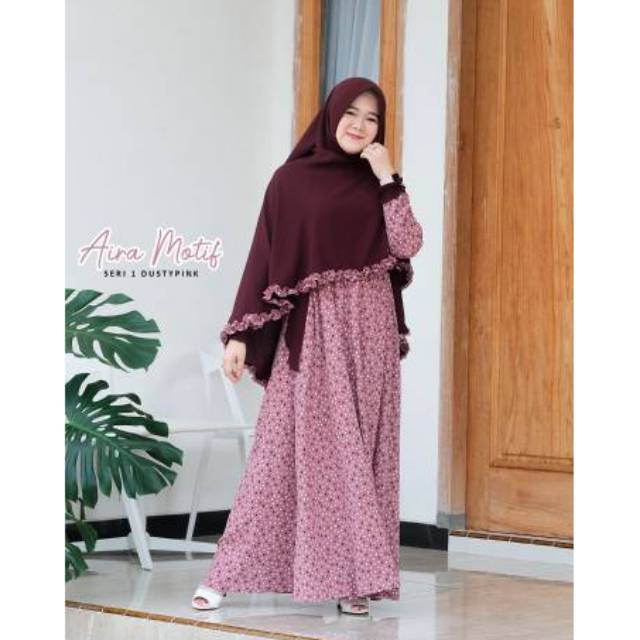 Set aira motif seri 1 adzkia hijab syari