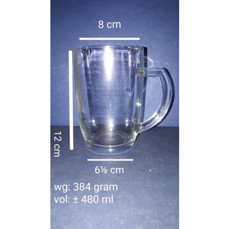 (6 pcs) gelas JK, m1551, jk603, kj663 kim maspion