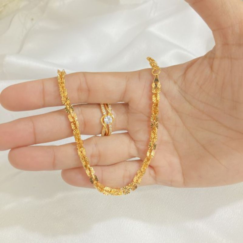 Perhiasan Set Gelang Cincin Dewasa Aksesoris Fashion Wanita Terlaris Impor Perempuan Korea Asesoris