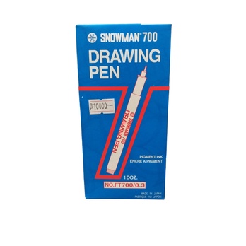 

Drawing Pen SNOWMAN FT700 Hitam (1pcs) 0.3 mm