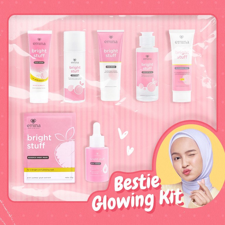 Emina Bright Stuff Moisturizing Cream 20 ml - Pelembab Wajah Mencerahkan