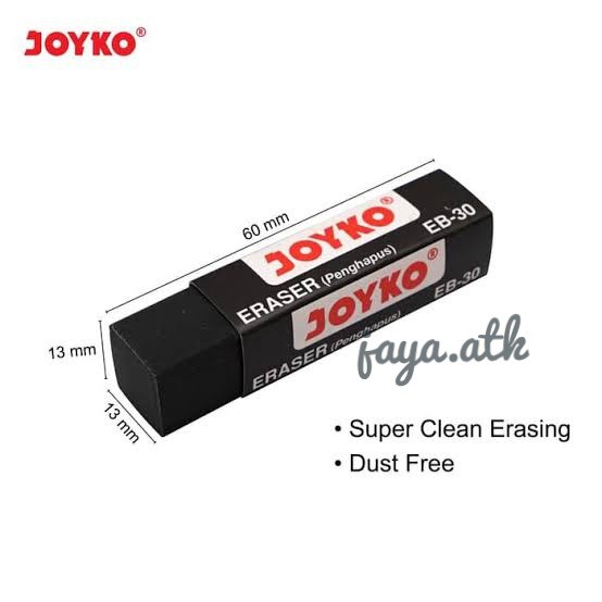 PENGHAPUS HITAM PENGHAPUS JOYKO HITAM PUTIH EB-30 STIP JOYKO ERASER HITAM PUTIH ER 30