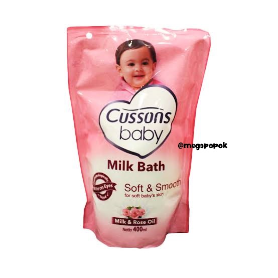 Cussons Baby Milk Bath Fresh Nourish/Soft Smooth Refill 400ml/megapopok