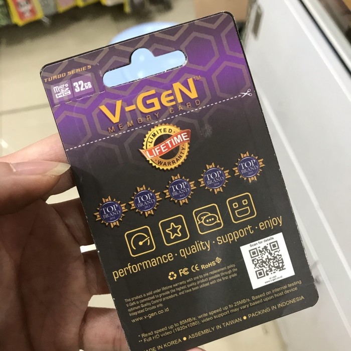 VGEN 32GB CLASS 10 TURBO SERIES SPEED UP TO 85MB/S MMC MEMORY CARD