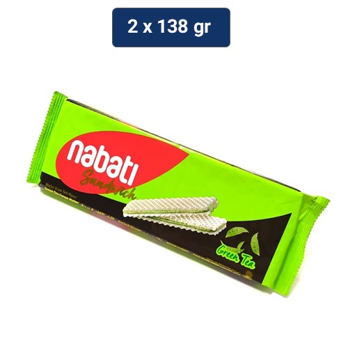 Nabati Sandwich Wafer Green Tea 2 x 138 gr