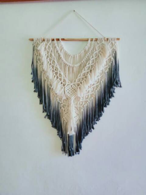 READY STOK) macrame Hasan dnding ombre wanda / macrame wall hanging (HD 089)