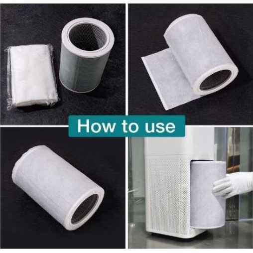 2 Pcs Electrostatic Cotton Anti-Dust Air Purifier Filter For Xiaomi