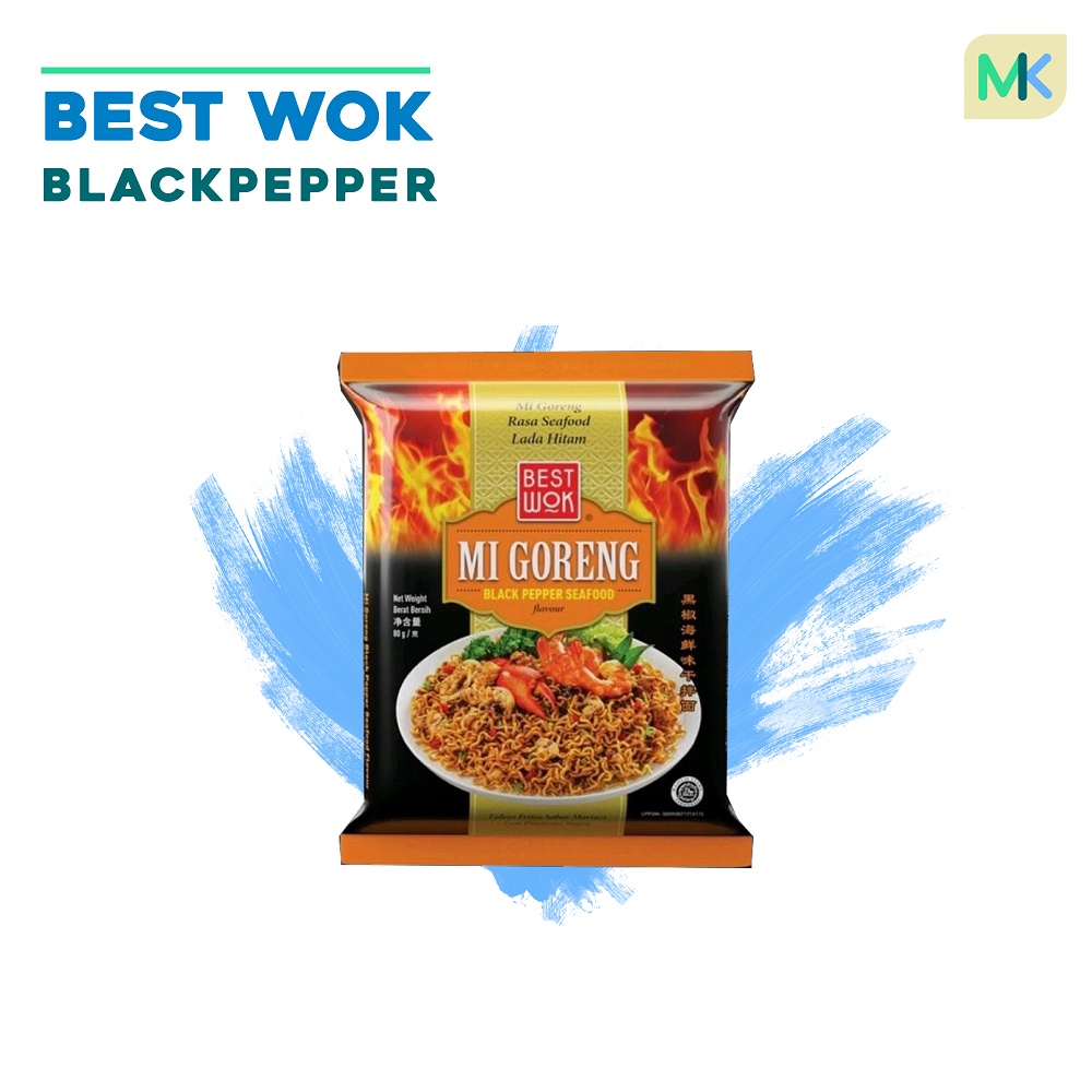 

MIE BEST WOK GORENG BLACK PEPPER SEAFOOD 80GR HALAL
