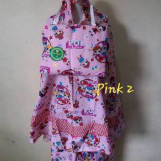 MUKENA ANAK LOL-MUKENA KARAKTER -MUKENA BALI ANAK-MUKENA MOTIF KARTUN