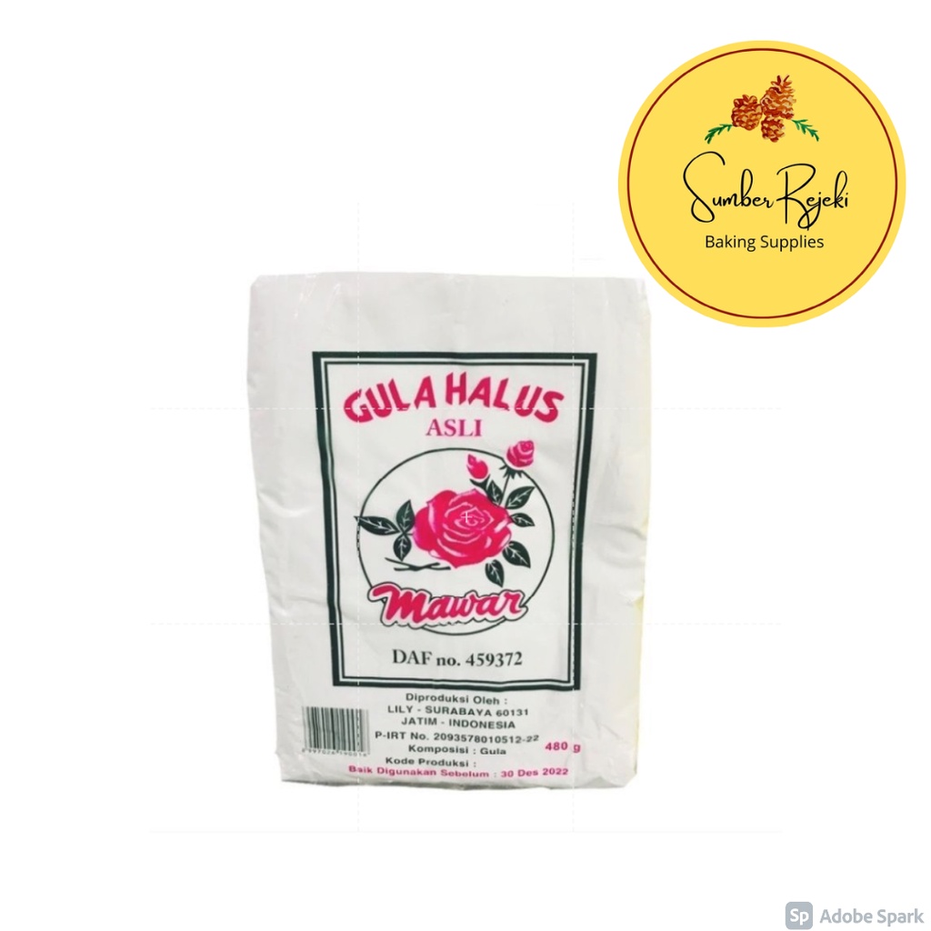 

Gula Halus Mawar Merah 480 Gr