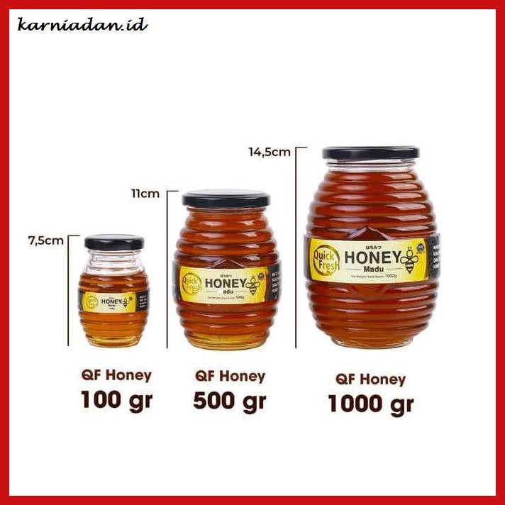 

MADU-MINUMAN- PAKET BUNDLING QUICK FRESH HONEY / MADU MURNI 500GR + 100GR JAR -ASLI-BUKAN-KAWE-KAWE-