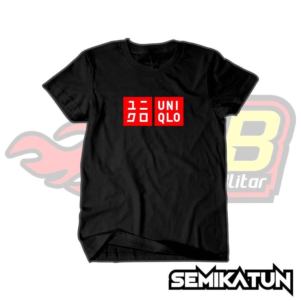 Kaos Distro Pria Katun Uniqlo