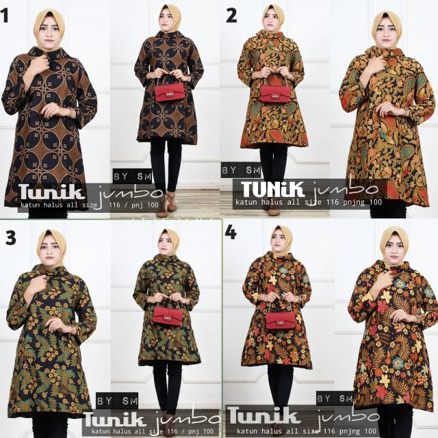 Tunik Batik Modern Jumbo
