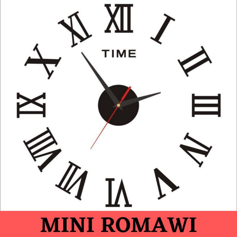 JAM DINDING AESTHETIK HIASAN DINDING JAM HIASAN DINDING JAM UNIK DAN MENARIK-Minimalia romawi