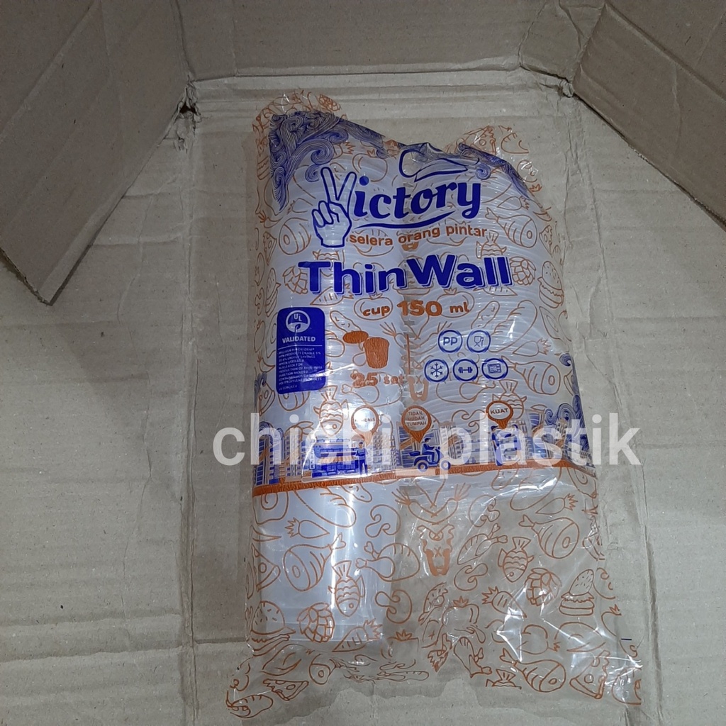 Thinwall food container 150ml / Kotak Makan Bening / Mangkok plastik / Mangkok Bening