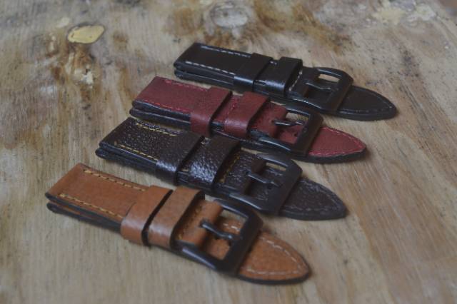 Strap tali Jam Tangan Kulit Sapi Asli Size 24mm Murah