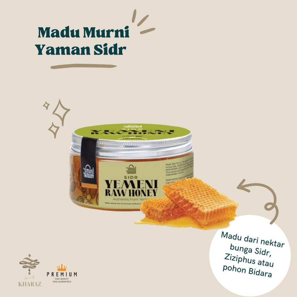 

Madu Murni Raw Honey Yaman Yemen Yemeni Sidr 250gr