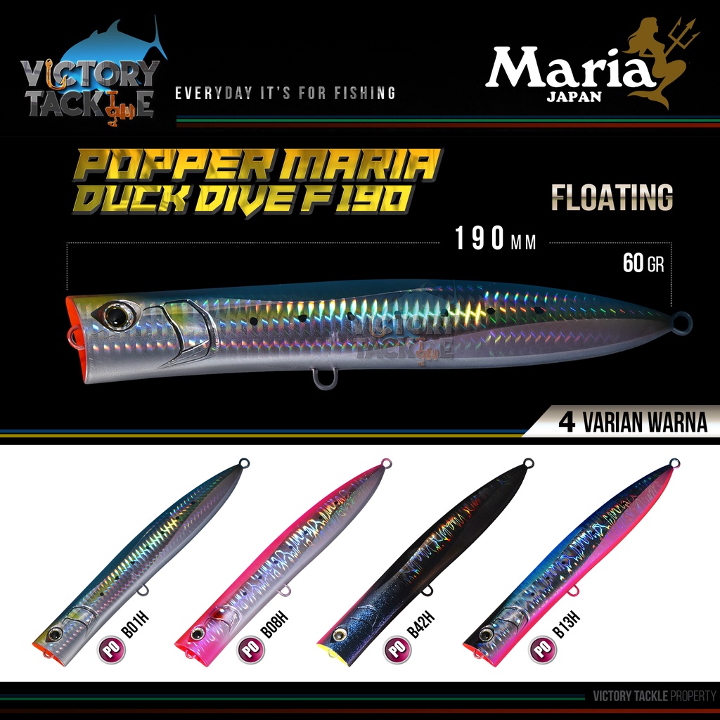 UMPAN PANCING | POPPER | MARIA DUCK DIVE F190