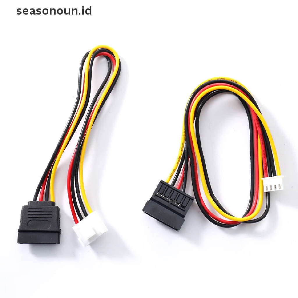 (seasonoun) Kabel Power Adapter SATA 15pin Female Ke 4pin Female Fddd Floppy Untuk Hard Disk