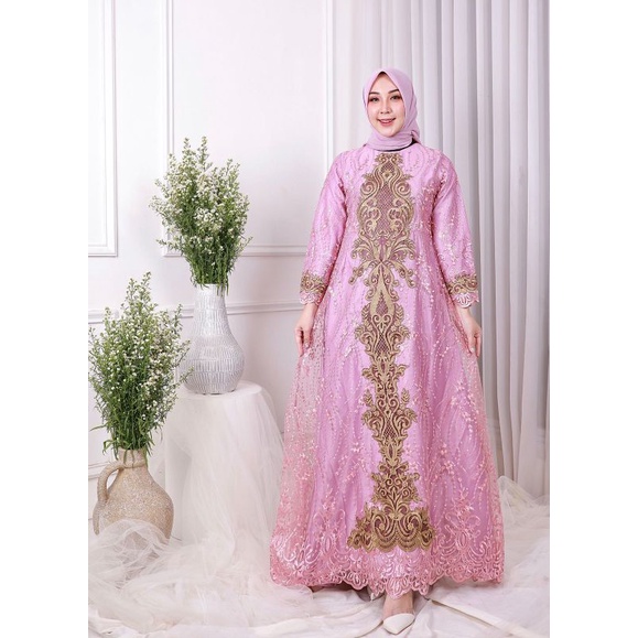 New Gamis Thalia Bordir Krancang Original PJ Butik