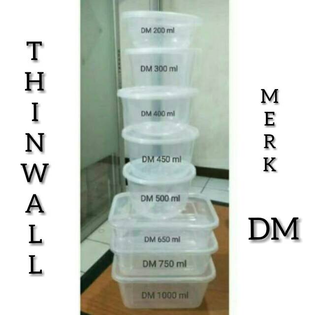 Thinwall mangkok merk DM / thinwall bowl