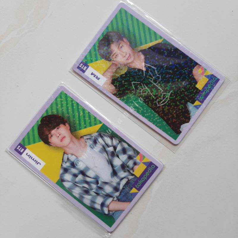 Hologram Photocard PC BTS Toko Hijau RM / Namjoon Jimin