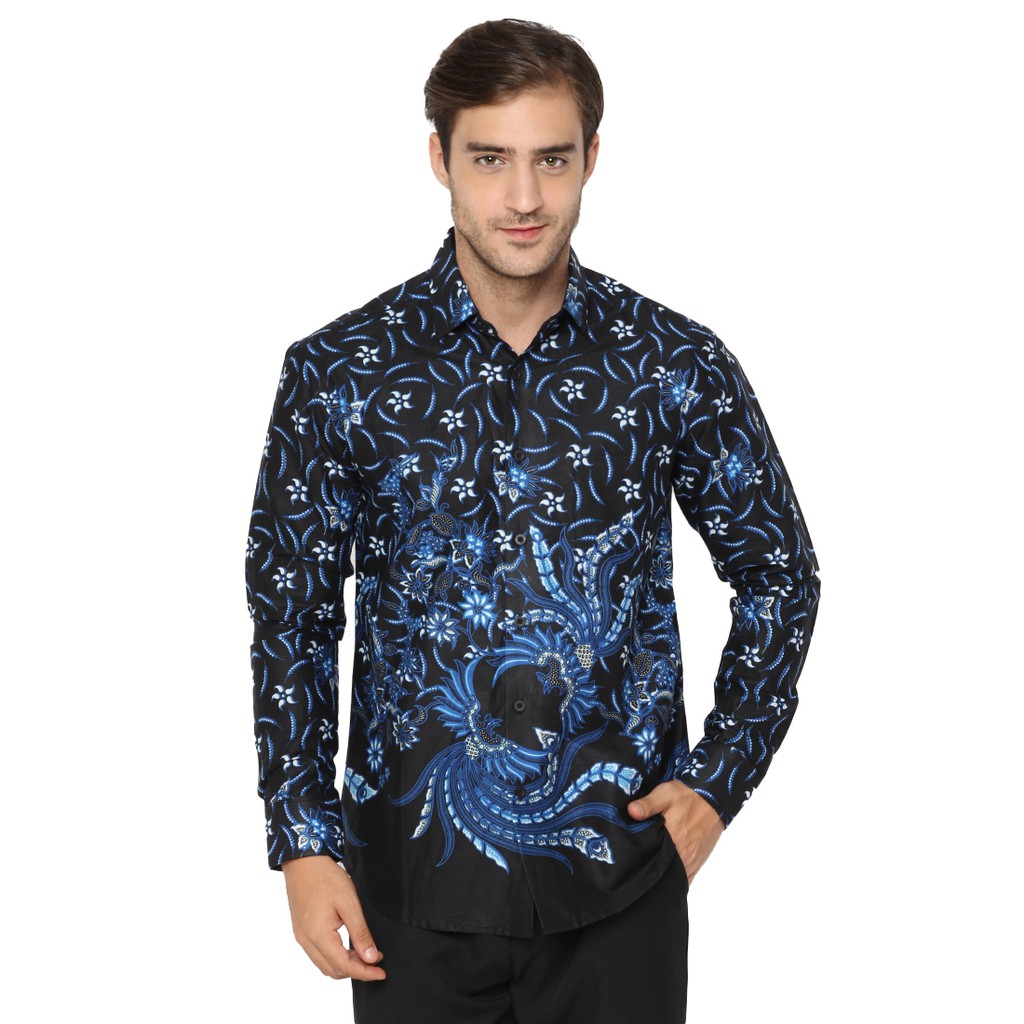 Agrapana Abhitah Slim Fit Kemeja Batik Print Lengan