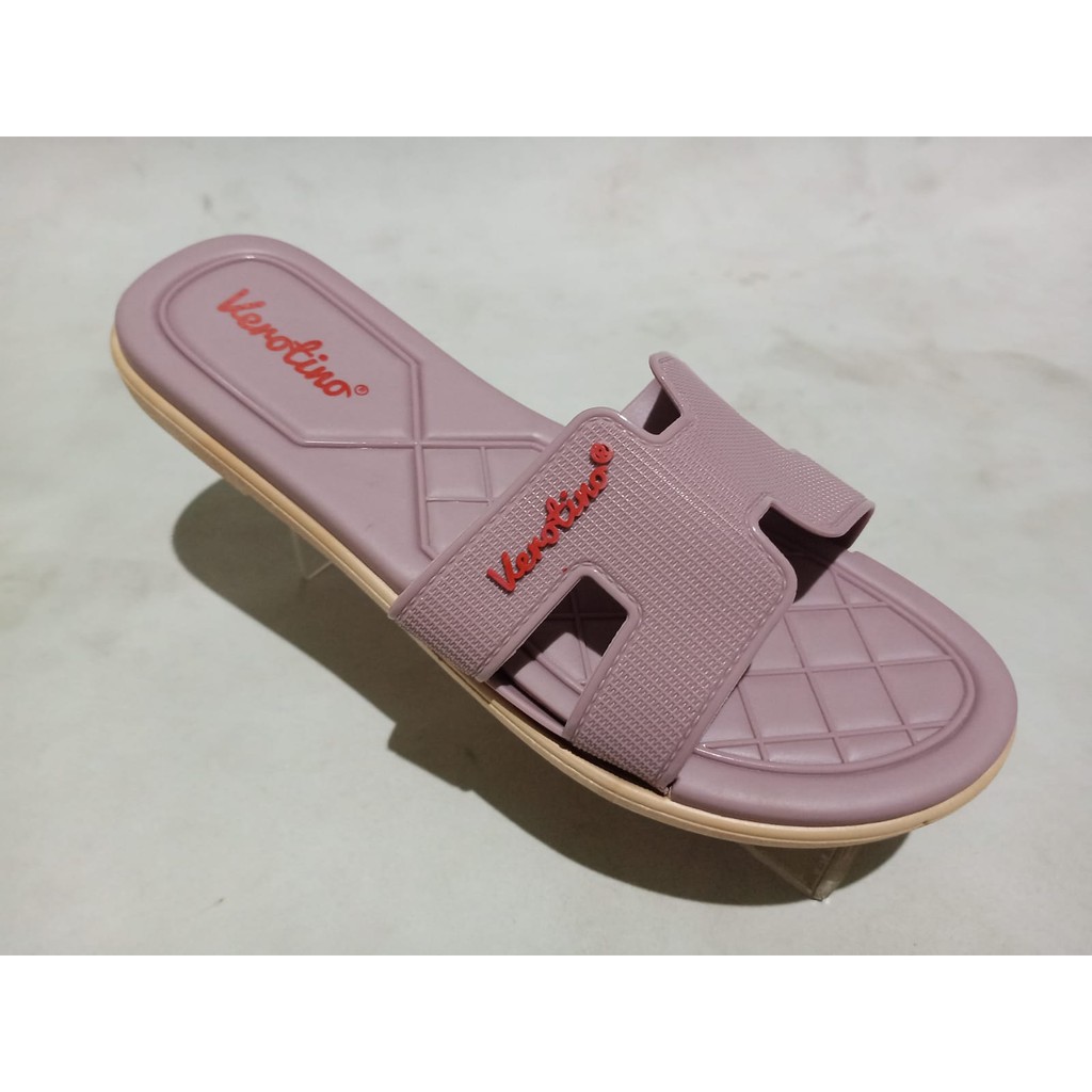 SANDAL WANITA TERBARU SANDAL SLOP FASHION JELLY VEROTINO 8353 BISA BAYAR DI TEMPAT ( COD )-ungu muda