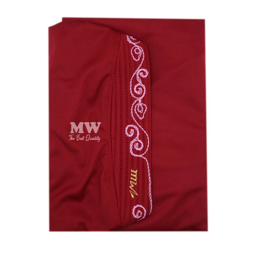 Bergo Maryam Jumbo Instan Jersey Jumbo ena  /Jilbab Bergo Corneli Instan Tali Belakang(bergo corneli)-MAROON