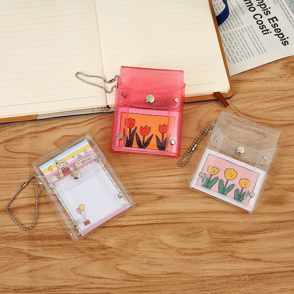 Card Holder Wanita Tempat Kartu Photocard Glitter Aesthetic