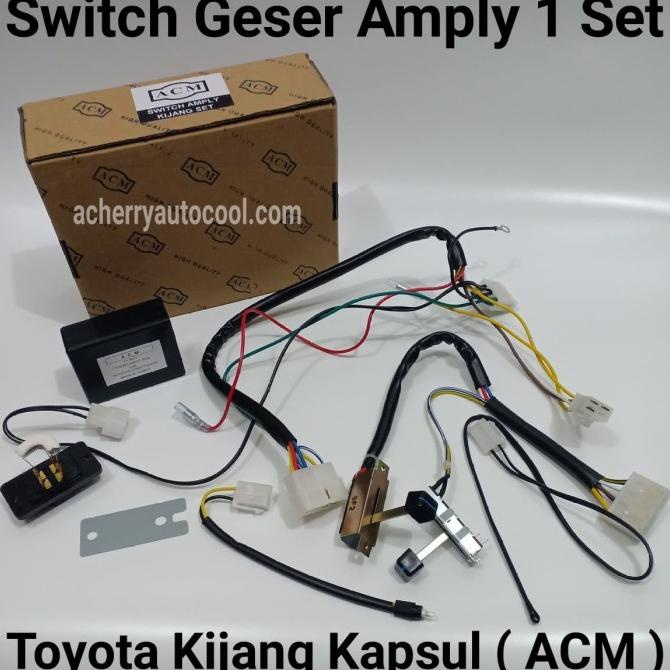 Produk Unggulan] Switch Geser Saklar AC Mobil Amplifier Kijang Kapsul ACM 1 SET