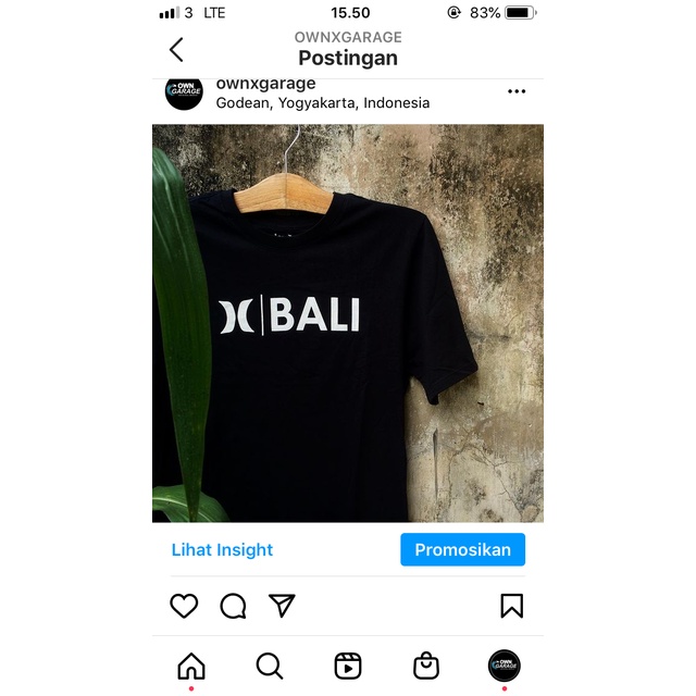 TSHIRT HURLEY DEST BALI