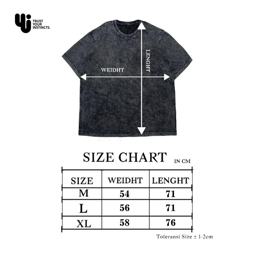 Yui Oversize T-Shirt Black Wash Skull