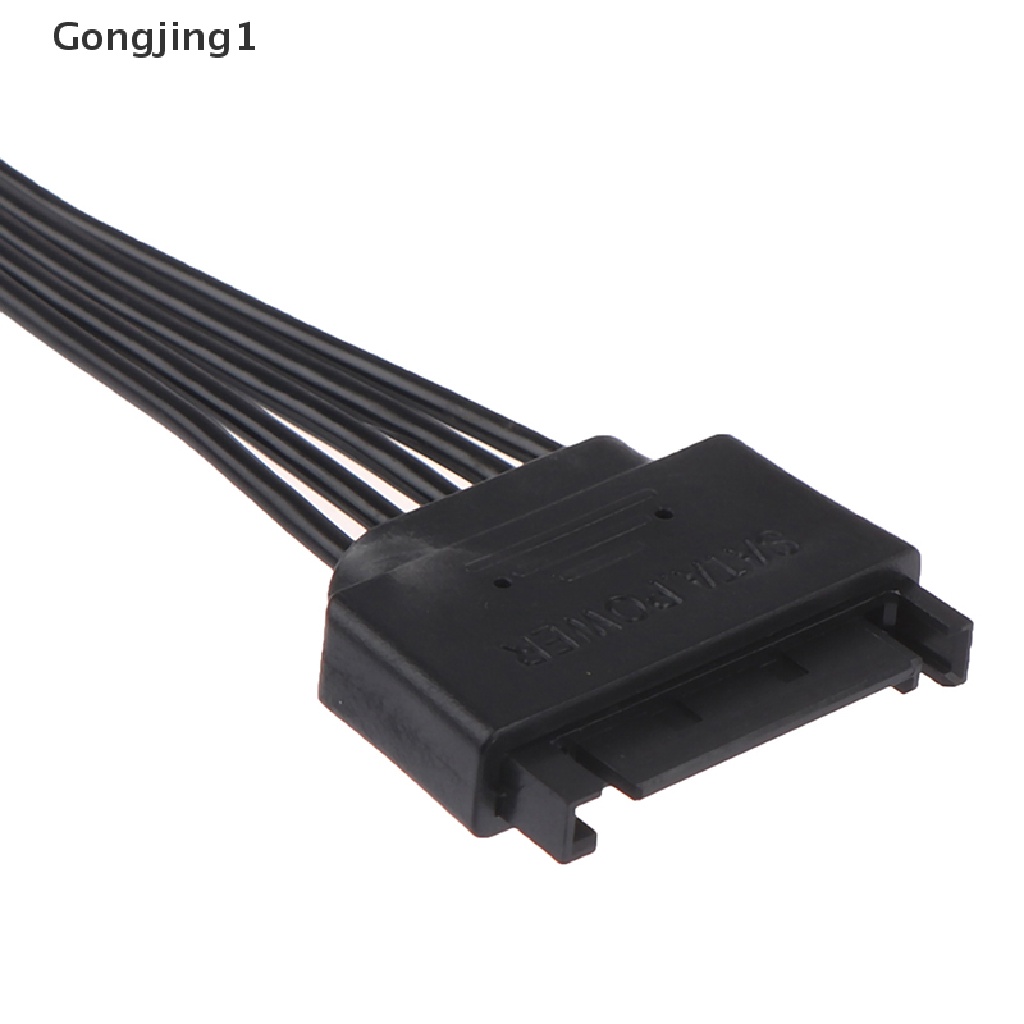 Gongjing1 Kabel Power Supply Hdd Ssd Sata 15pin Male Ke Female Panjang