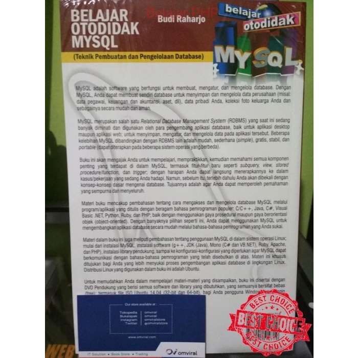 

database-buku- belajar otodidak mysql (teknik pembuatan dan pengelolaan database) -buku-database.
