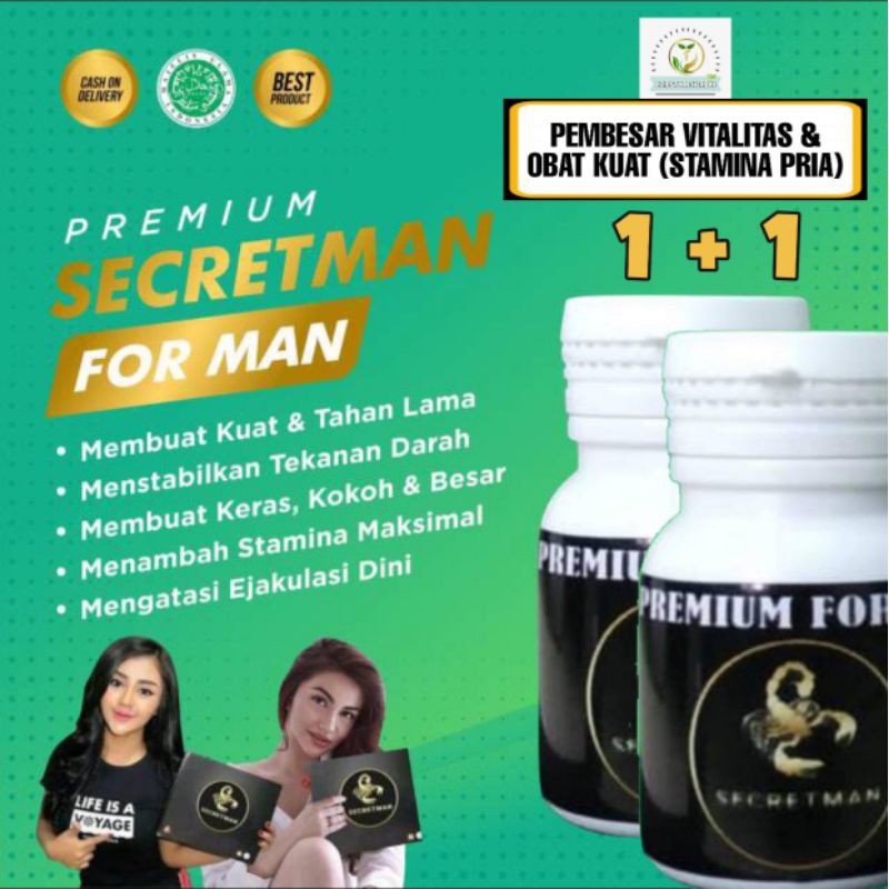 Pembesar Vitalitas & Obat Kuat (Stamina Pria); SECRETMAN ORIGINAL Kapsul