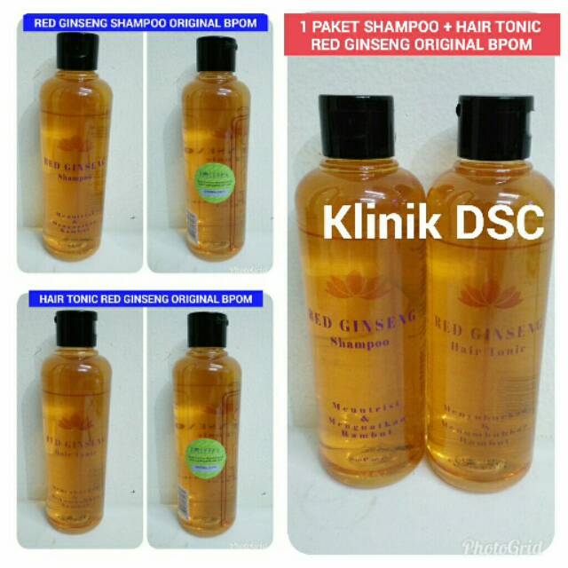 SEPAKET RED GINSENG SHAMPOO + HAIR TONIC BPOM ORIGINAL