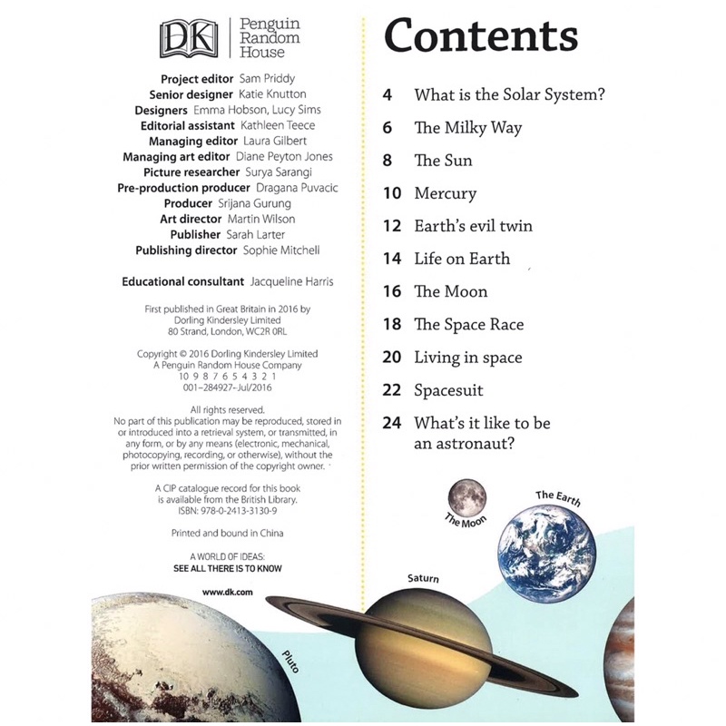 DK Findout Solar System Import Book