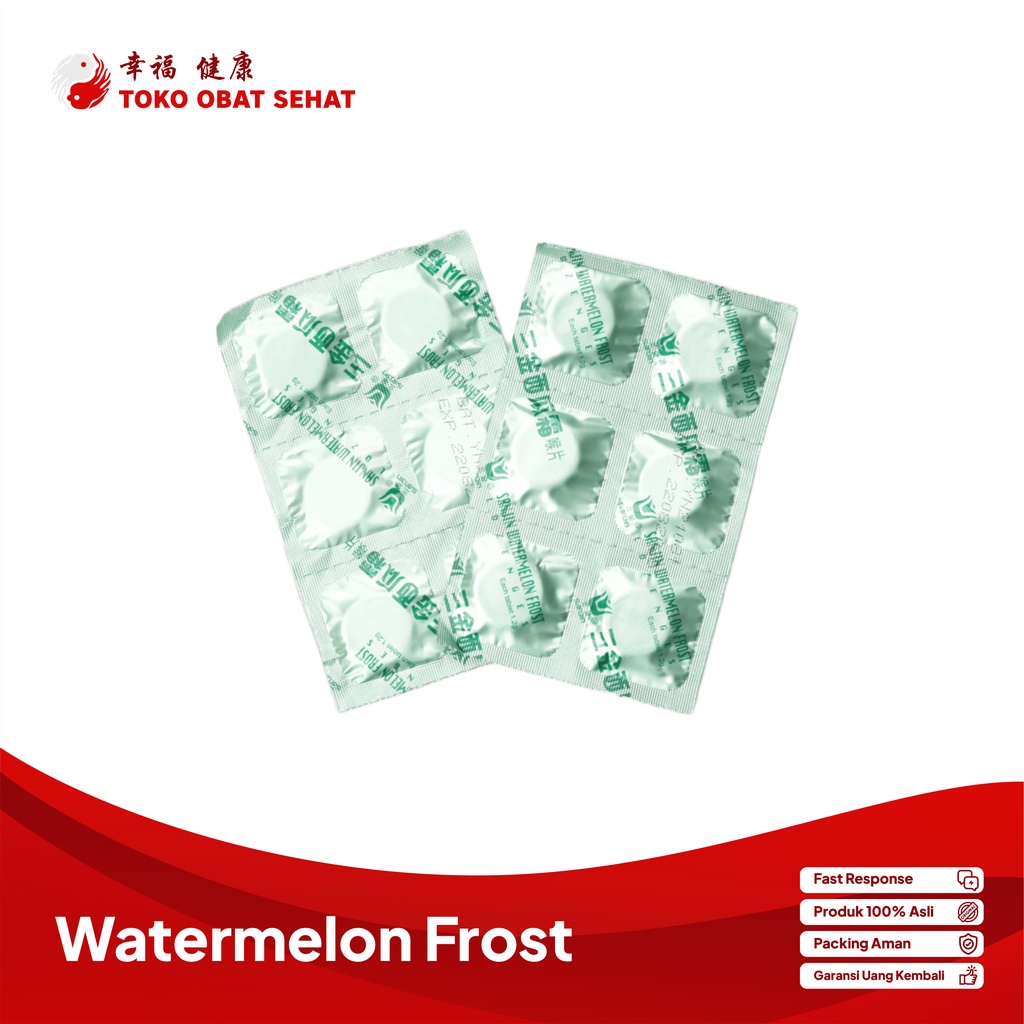 WATERMELON FROST LOZENGES obat pereda sakit tenggorokan - sariawan dan panas dalam