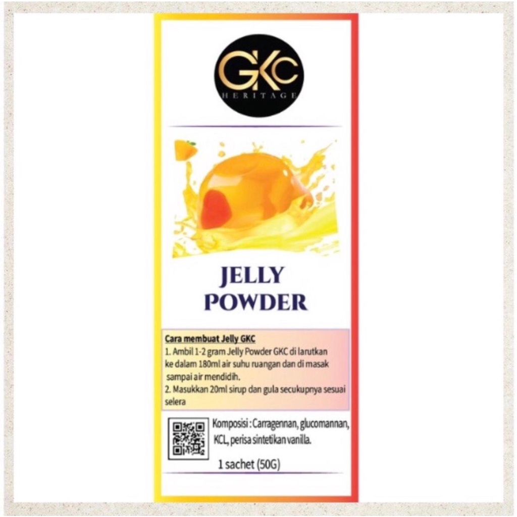 

Bubuk Jelly GKC "Plain" ( Tanpa Rasa ) 50g