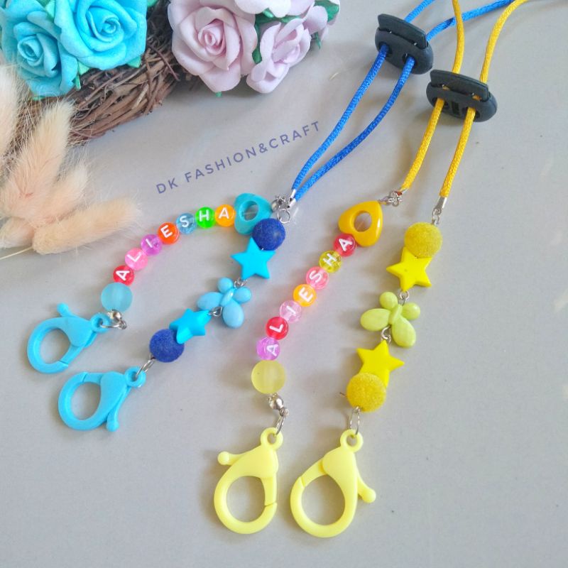 Strap Masker/Kalung masker Nama Anak