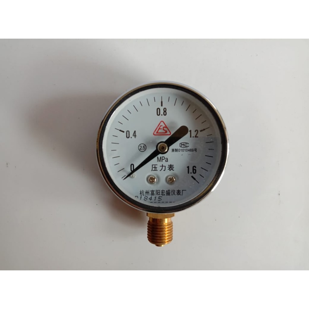 PENGUKUR TEKANAN ANGIN KOMPRESOR UDARA / TANGKI KOMPRESOR / JAM TANGKI UDARA