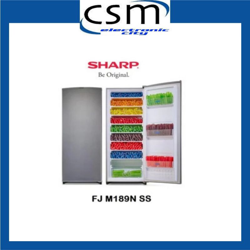 SHARP FREEZER FJM 189 NSS FJM189 NSS 6 RAK FREESER ES BATU ASI DLL