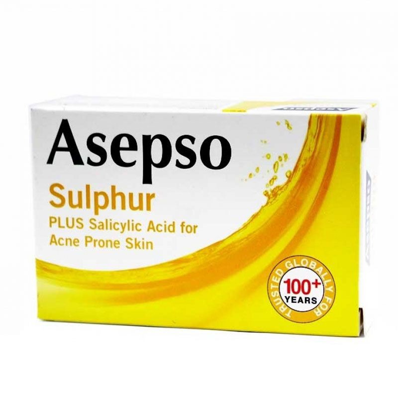 Asepso Sulphur Acne Prone Skin 80g //  Antiseptic Soap