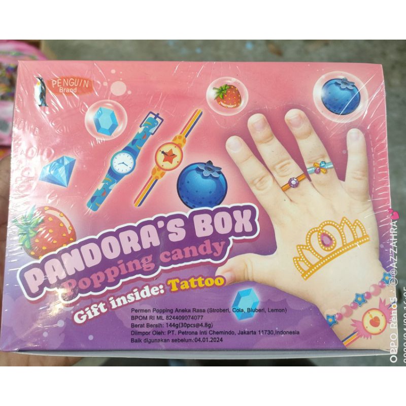 

permen pandora isi 30.
