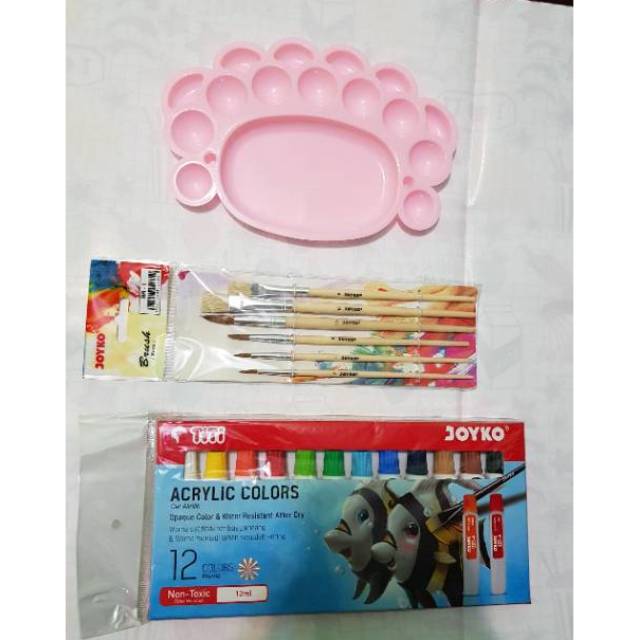 

Promo Paket cat acrylic Titi joyko kumplit