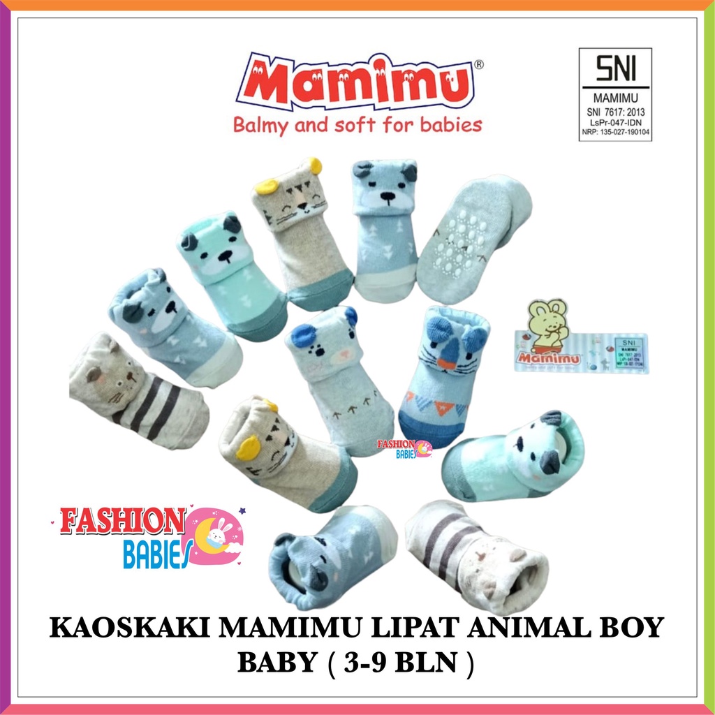 ❤ FashionBabies ❤ MAMIMU KAOSKAKI LIPAT ANTI SELIP 3-9 BLN /  KAOS KAKI NEWBORN PREMIUM TEBAL