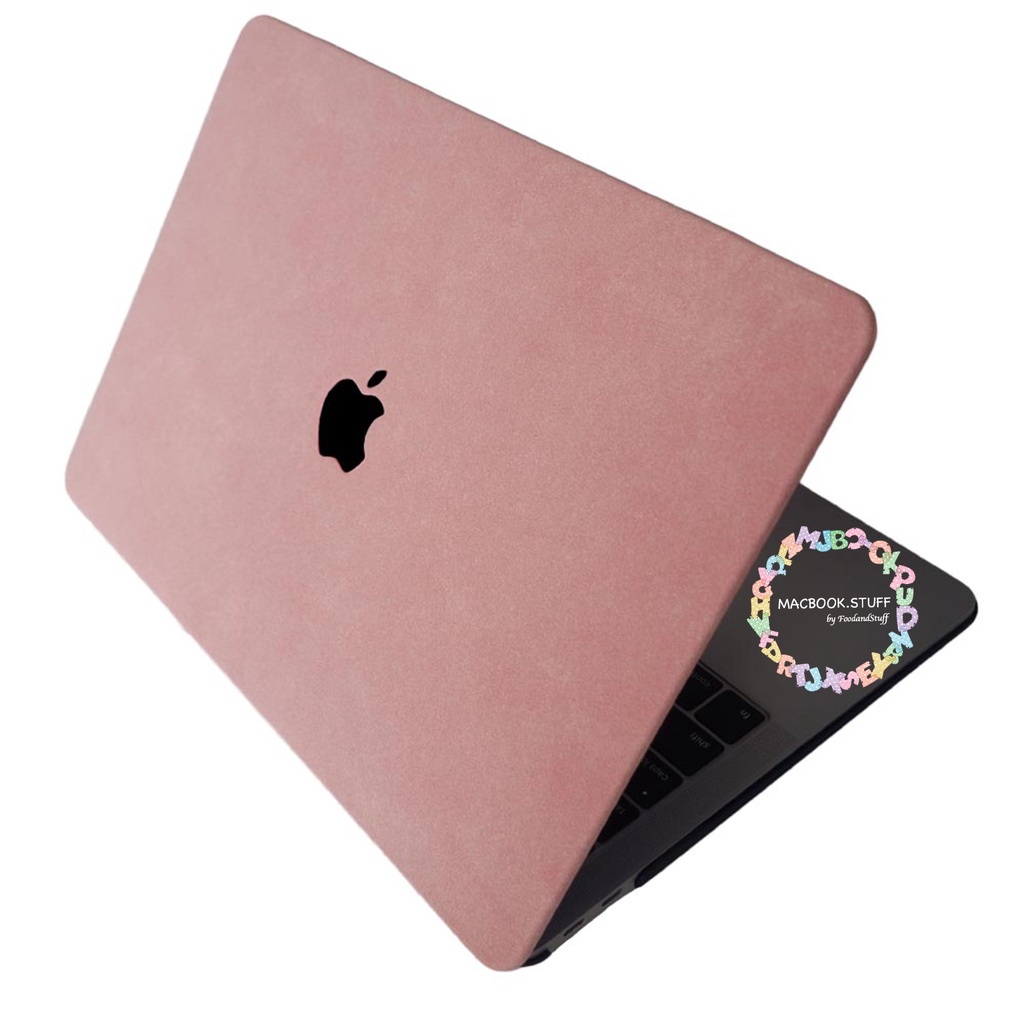 MACBOOK Case LEATHER DUSTYPINK NEW AIR PRO RETINA 11 12 13 14 15 16 INCH NON /  WITH CD ROOM / TOUCHBAR / TOUCH ID / M1 2020 2021 2022