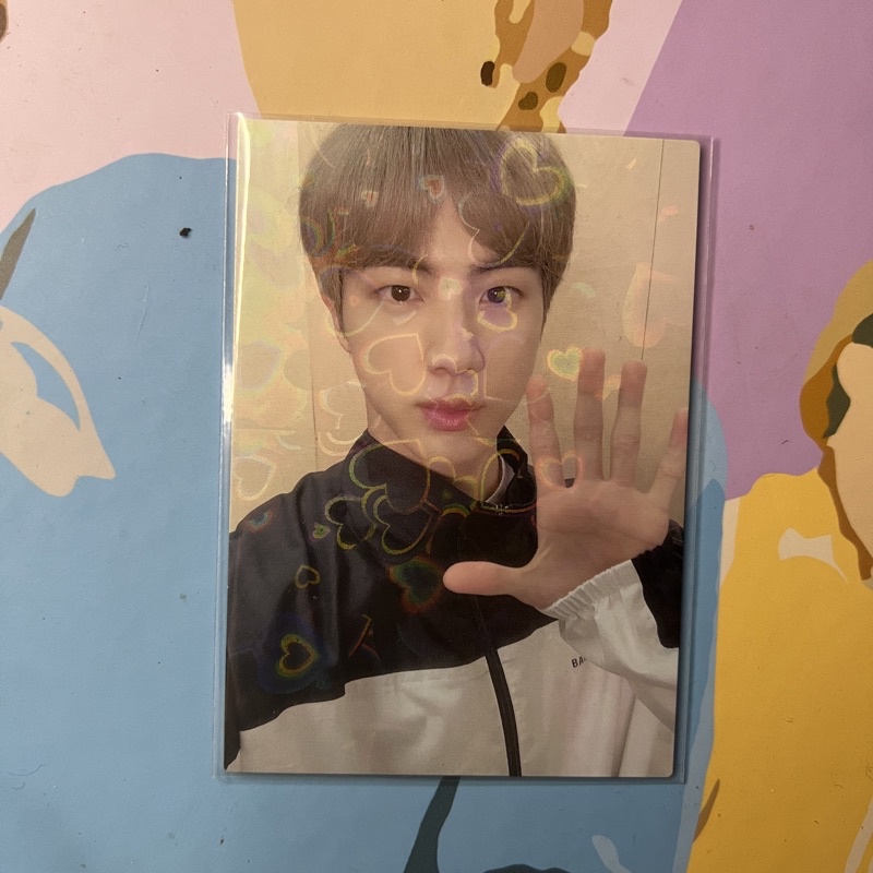 BTS Photocard blink blink jin japan fc photocard renewal japan fc jin photocard photcard seokjin jap